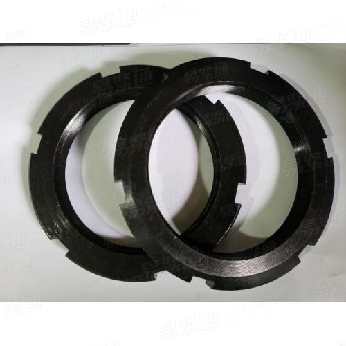 GB810 圆螺母 止退螺母 开槽螺母 四槽母 止退锁紧母 圆螺帽厂家直销 铁圆螺母