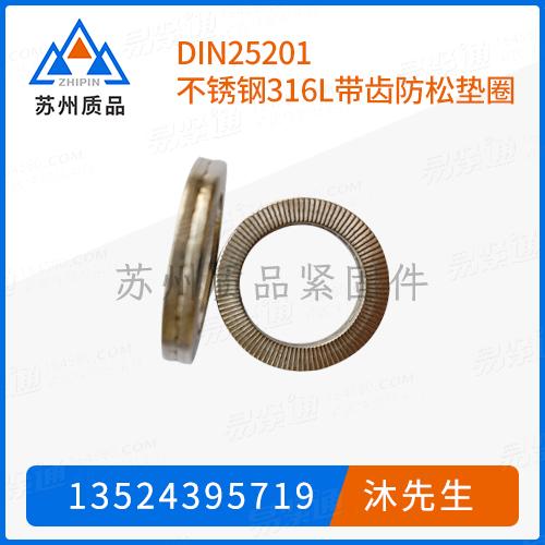 DIN25201不鏽鋼316L帶齒防松墊圈