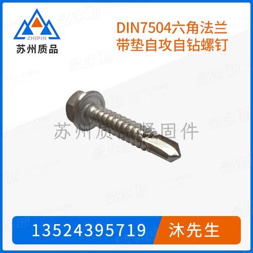 DIN7504六角法蘭帶墊自攻自鑽螺釘