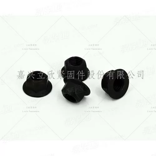 ISO7044全金属六角法兰锁紧螺母
