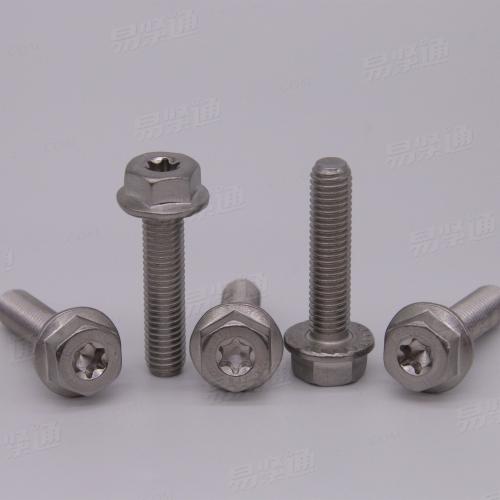 不锈钢梅花槽法兰螺栓