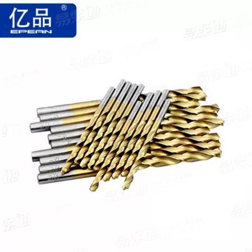 直柄镀钛高速钢麻花钻头手电钻头木工钻头1-12mm