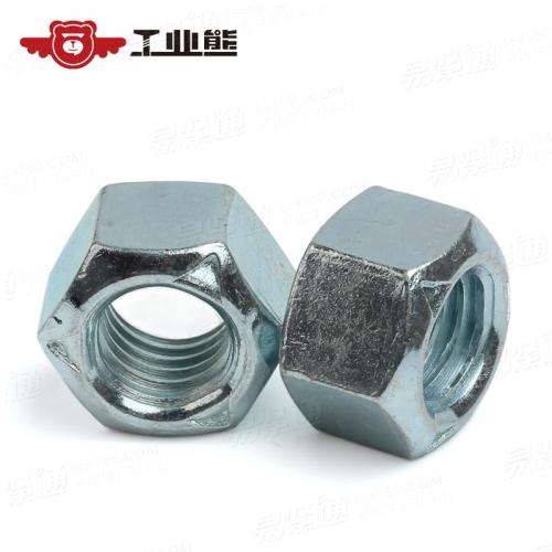 ISO7042-2012 10級鍍六價藍白鋅 2型全金屬六角鎖緊螺母 M14