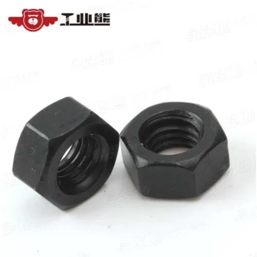 碳钢10级 镀黑色锌镍合金240小时 外六角螺母 GB6170 M8
