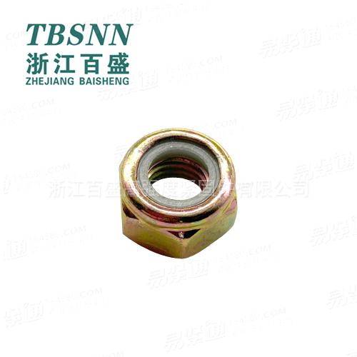 GB889.2金属嵌件六角锁紧螺母 细牙尼龙锁紧螺母汽配件汽车零部件汽车配件