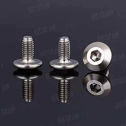 温州标准件工厂7380标准不锈钢201半圆头内六角全牙螺栓（大扁头内六角M6，长度8-50现货直销）