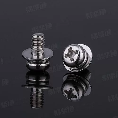GB9074.4温州厂家专业生产高质量不锈钢304 316盘头十字三组合螺丝