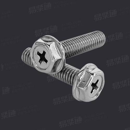 不锈钢法兰十字螺钉 十字槽法兰螺栓M5、M6（现货直销）长度8-50mm（现货）其他尺寸来图定制
