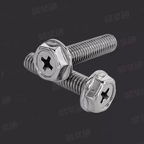 不锈钢法兰十字螺钉 十字槽法兰螺栓M5、M6（现货直销）长度8-50mm（现货）其他尺寸来图定制