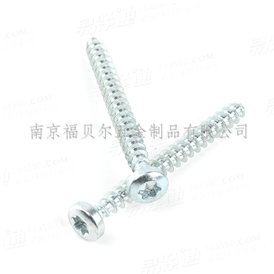 10B21碳钢环保蓝白锌(48/72h)梅花盘头平尾塑胶件专用自攻钉Q/GYX