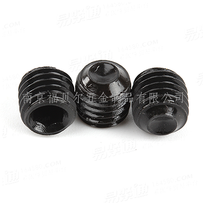 碳钢45H发黑六角凹端紧定细牙螺钉ANSI/ASMEB18.3