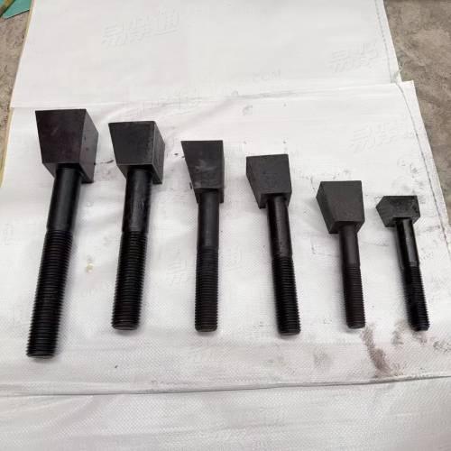 高强度斗型螺栓 球磨机衬板螺丝工矿铁路配件四方头斗型丝