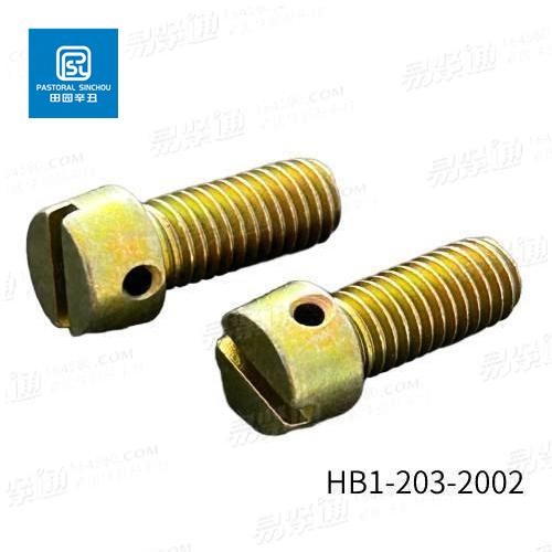 HB 1- 203 - 2002 頭部帶保險(xiǎn)孔的圓柱頭螺釘