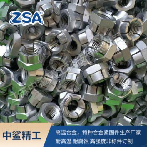 中鲨英科耐爾合金Inconel718六角螺母緊固件
