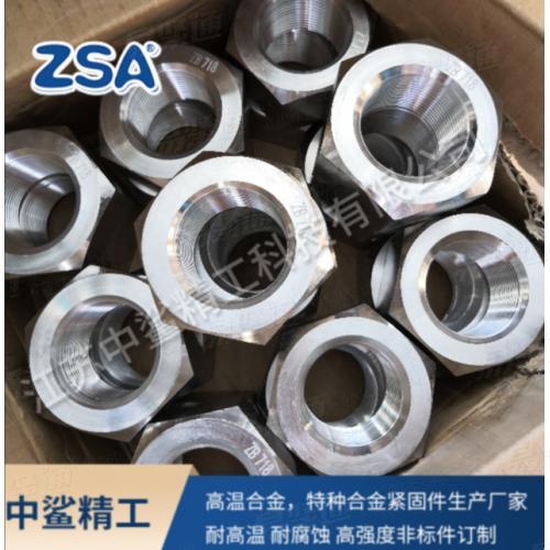 耐高溫材料GH4169/Inconel718外六角螺母