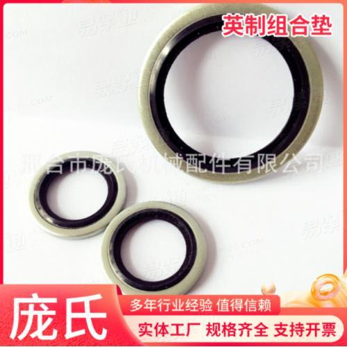 自定芯组合垫圈片G3/8G1/4G1/2骨架油封组合垫耐磨耐 油英制组合垫