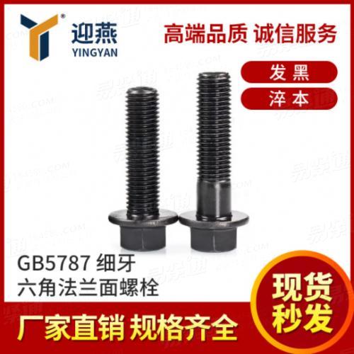 细牙GB5787高强度10.9级不带齿/带齿法兰螺丝外六角法兰带垫螺丝