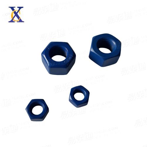 特氟龙螺母HG20634钢制管法兰用六角螺母化工螺母