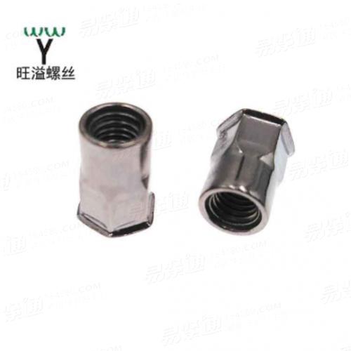 廠家直銷 不銹鋼304小沉頭 內外半六角螺母 六角拉鉚螺帽 M3-M12