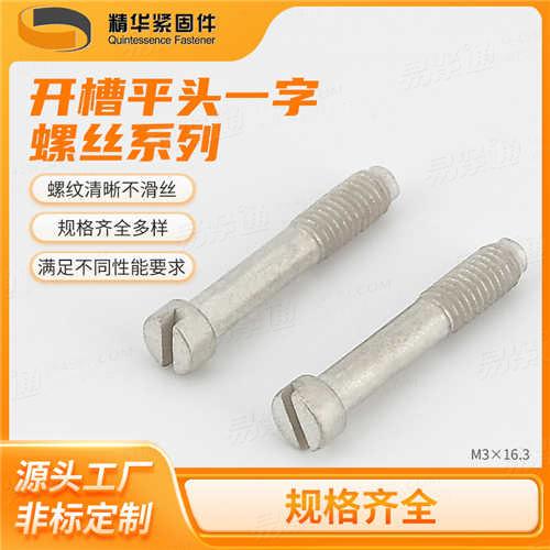 開槽平頭一字螺絲專業(yè)螺釘廠家直銷