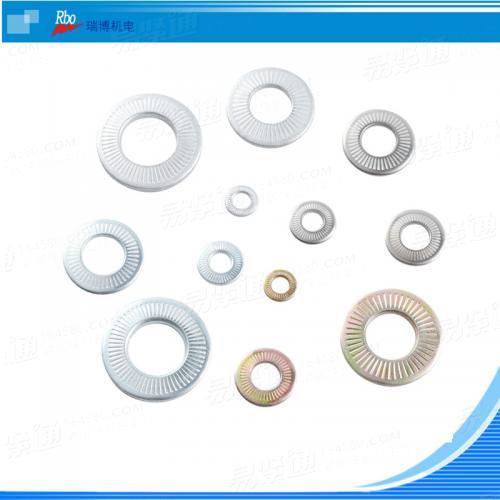 NFE25511 单面齿防滑垫圈 M8 法式滚花 法式碟形带齿防松锁紧垫片