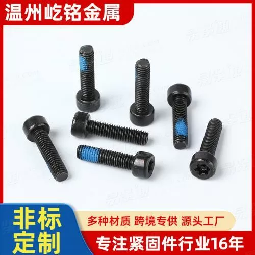 杯头内六角防松螺丝 点胶螺丝 预涂胶螺丝 精密螺丝 非标定制