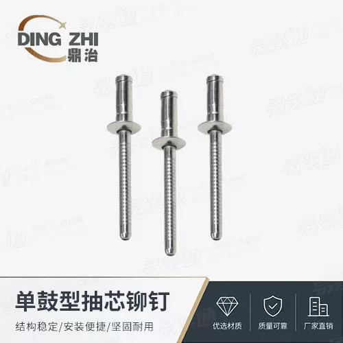 专业铆钉厂家YJT8040圆头单鼓型抽芯铆钉非标定制