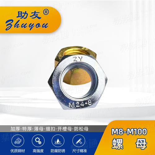 专业螺母厂家GB52六角螺母M6-M100