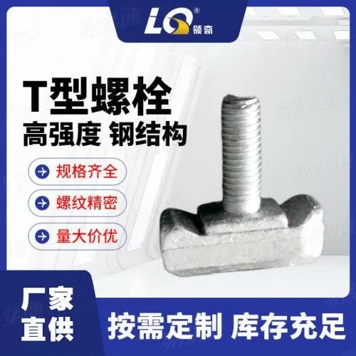 厂家供应领奇牌8.8级高品质T型螺栓M10X30