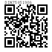 DIN  7505 (B) - 1986 米字槽盤頭塑料牙自攻釘（纖維板釘）- B型