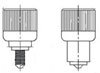 Rise rivet type small space spring screws