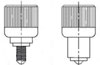 Inch flare-in style panel fasteners, type PF09