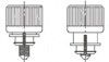 Metric cassette captive panel screws, type PF18