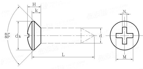  I型十字槽半沉头木螺钉 [Table 7]