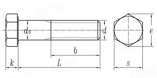 米制六角头螺栓 (SAE J1199, ASTM F568)