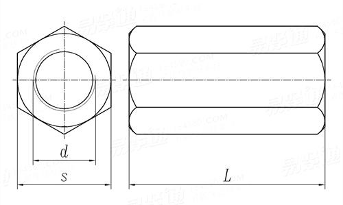 塑料美制内螺纹六角隔离柱