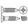 Type II Cross Recessed Flat Countersunk Trim Head Tapping Screws - Type B and BP Thread Forming [Table 19]
