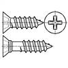 Type II Cross Recessed Flat Countersunk Trim Head Tapping Screws - Type A Thread Forming [Table 19]