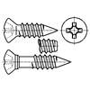 Type I Cross Recessed Oval Countersunk Trim Head Tapping Screws - Type B and BP Thread Forming [Table 28]
