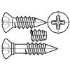 Type II Cross Recessed Oval Countersunk Trim Head Tapping Screws - Type B and BP Thread Forming [Table 30]
