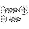 Type II Cross Recessed Oval Countersunk Trim Head Tapping Screws - Type AB Thread Forming [Table 30]