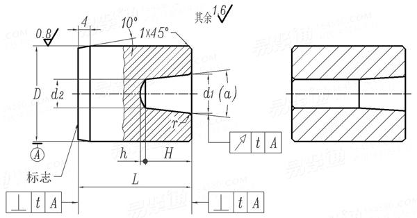 JB /T 4209.1 - 1996 冷镦六角头螺栓模具 - 初镦冲头 (适用于GB/T 5780～5783 、GB/T 5785~ 5786)