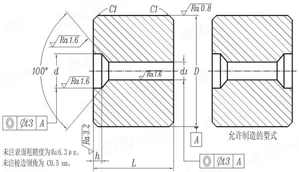 JB /T 4210.5 - 2014 六角螺母冷镦模 镦球凹模 A型(适用于GB6170、GB6171、GB6175、GB6176)