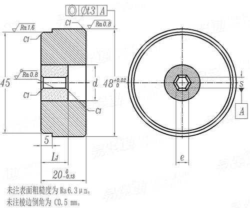 JB /T 4210.9 - 2014 六角螺母冷镦模 镦六角凹模 A型 (适用于GB6170、GB6171、GB6175、GB6176)