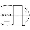 弹簧销 - 挤压型，带滚珠