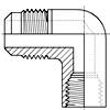 Refrigeration Tube Fittings - Internal Flare To External Flare 90 Degree Elbow