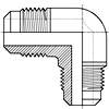 Refrigeration Tube Fittings - 90 Degree Reducing Elbow Union