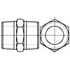 Steel threaded pipe fittings, Table 14 - Hexagonal nipple, equal