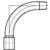 Steel threaded pipe fittings, Table 24 - Bend  - Type 1