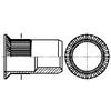 Countersunk Head Knurled Plain Body Steel